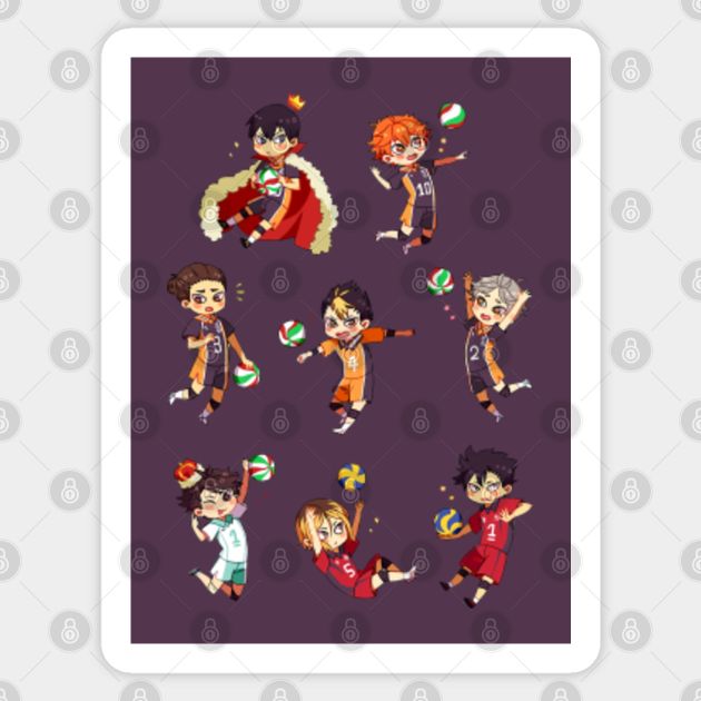 haikyuu anime haikyuu sticker teepublic